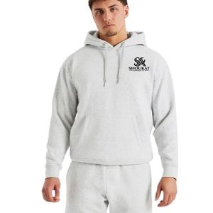 <b>Mens</b> <b>White</b> Hoodie Tracksuit Set Matching Sweatpants Jogger <b>Pants</b> Two Piece Casual Sportswear Streetwear Pullover Hooded Sweat - Product Image 3