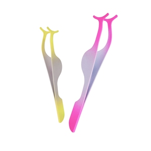 Professional Multi Color Stainless Steel <b>Makeup</b> Eyelash Perming Stick False Eyelash Applicator Beauty <b>Tool</b> Comfortable Handle - Product Image 1