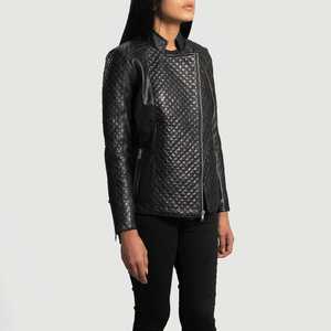Unique Hot Selling Design <b>Women</b> Leather Jacket Leather <b>Women's</b> Solid Jacket OEM Design Logo Jackets - Product Image 2