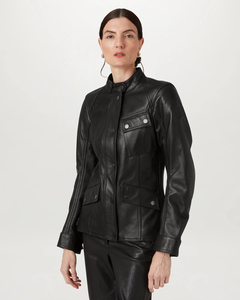 Vestes en cuir tendance pour femmes, vêtements d'extérieur en cuir véritable de qualité supérieure, style élégant et décontracté pour l'hiver, fournisseur en gros sur mesure - Product Image 3