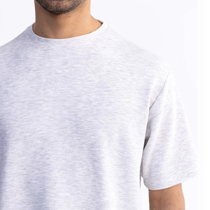 Camiseta de Algodón Personalizada para Hombre con Hombros Caídos, Moda Urbana Premium, Fabricante de Ropa OEM ODM, Proveedor Mayorista - Product Image 4