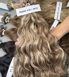 TENDANCE CHAUDE 100% Extensions de Cheveux Humains Vietnamiens Naturel Ondulé En Vrac Sans Perte Pas Emmêlé Prêt Navire Usine Prix Super Soyeux - Product Image 6