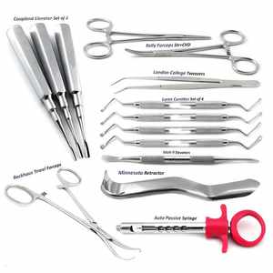 Juego de Instrumentos Quirúrgicos Dentales Manuales de Acero Inoxidable Astrin, Kit de Extracción Dental de Grado Quirúrgico para Cirugía Oral MOL - Product Image 1
