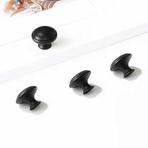 Modern Zinc Alloy Cabinet <b>Knobs</b> <b>Black</b> Drawer Pulls Wardrobe Cupboard <b>Door</b> Handles Furniture Hardware Accessories Eco-Friendly - Product Image 3