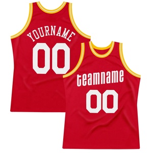 Camiseta de Baloncesto Roja Personalizada sin Mangas con Cuello Redondo y Malla, Nombre del Equipo y Número, Ropa Deportiva para Entrenamiento Juvenil - Product Image 1