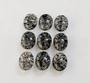 Cuarzo rutilo negro ovalado cabujón, piedra preciosa suelta 14*10 mm 16*12 mm 18*13 mm 20*15 mm, GEMA 100% NATURAL para la fabricación de joyas - Product Image 3