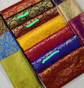 Elegant Brocade Jacquard <b>Silk</b> <b>Fabric</b> Medium Weight Make-To-Order Party Dresses Wedding Gowns Traditional Costumes Curtains - Product Image 3