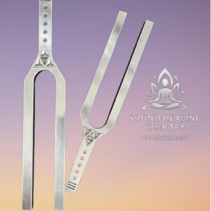 Juego de 2 diapasones CHAKRA gigantes, muy grandes, de 528 Hz - Product Image 1