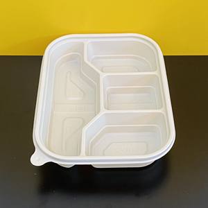 Contenedor de Alimentos Biodegradable de Almidón de Maíz con 4-5 Compartimentos, Ecológico, Desechable, Precio de Fábrica, Gran Venta - Product Image 5