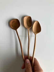 Juego de cucharas para servir y comer de madera natural multifuncional grande Opciones de tamaño personalizado para utensilios de comedor Utensilios de cocina - Product Image 3