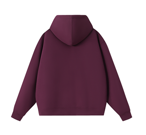 เสื้อฮู้ดดี้ไซส์ใหญ่แบบซิป คอตก ไหล่ตก ผ้าฝ้ายฟลีซ 100% ทรงโอเวอร์ไซส์ ผลิตในปากีสถาน - Product Image 4