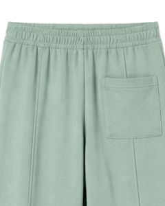 Pantalones Deportivos Anchos de Color Verde Salvia para Mujer, Cintura Elástica, Corte Holgado Informal, Pierna Recta, Suaves y Cómodos para Estar en Casa - Product Image 5