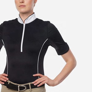 Camisa Profesional de Manga Corta para Montar a Caballo, Ropa Ecuestre de Verano, Camisas Sostenibles para Exhibiciones Ecuestres - Product Image 5