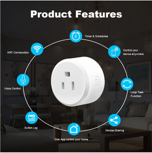SP-US-10A-001 Tuya Smart WiFi Plug 10A US Standard <b>Socket</b> Voice Control Alexa Google Home - Product Image 3