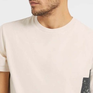 T-shirt à col rond pour homme, manches courtes, impression sérigraphique, coupe classique, 100% coton jersey, décontracté, anti-rides, respirant - Product Image 3