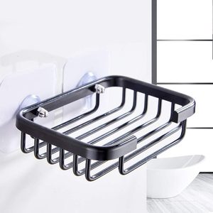 Handmade Wall Mounted Aluminum Soap <b>Dish</b> Holder Bathroom Soap Basket with Drainage <b>Rack</b> - Product Image 4