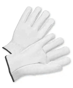 Leather Work Gloves Unisex All Seasons Daily Use Durable Cowhide Breathable Non Slip Protection - Product Image 4