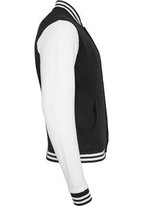 Chaquetas de Béisbol Personalizadas de Alta Calidad, Chaqueta Varsity Negra y Blanca para Hombre, Estilo Bomber Deportivo de Otoño - Product Image 4