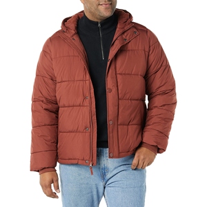 Men's Glacier <b>Warm</b> Woolen Puffer Jacket Lightweight Quilted Winter Casual Full Zip Outdoor Fashion Coat Embroidery Solid Pattern - Product Image 6