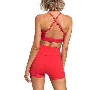 Conjunto de yoga sin costuras para mujer: sujetador deportivo, top sin mangas, leggings de cintura alta, shorts de ciclista, chaqueta con cremallera, conjunto de fitness para gimnasio - Product Image 3