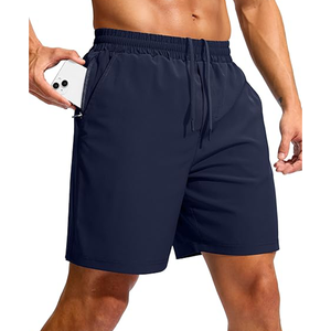 Shorts de sport pour hommes, légers, respirants, pour la salle de sport, l'entraînement, la course à pied, séchage rapide, confortables, taille élastique - Product Image 3