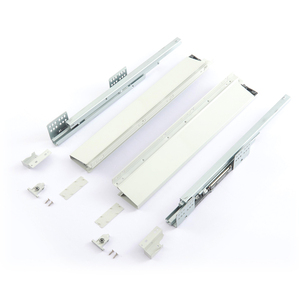 H135 Mỏng Bằng Gỗ Khu Dân Cư Nhà Bếp Bàn Ăn Mềm Đóng Cửa Kim Loại Ngăn Kéo Hệ Thống Giấu Undermount Thép Ngăn Kéo Phòng Tắm - Product Image 3