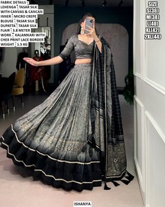 Dupatta Pastel Pearl Bhandhani, Lehenga Choli Bordado Fandi, Secado Rápido, Protección Solar, Corte Regular, para Mujer, Boda, Diwali - Product Image 5