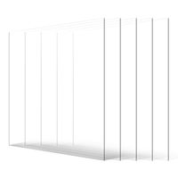 5-Pack 24 X 36 Inch 0.04 Inch Thick PET/Plexiglass Sheets Transparent Clear Flexible Plastic Panels Crafting Crafts Model