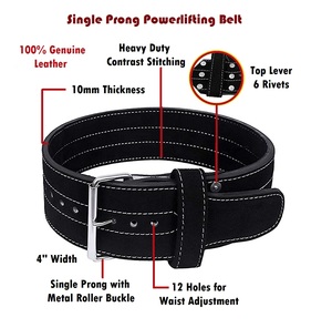 Premium quality custom durable Pu Leather Weight Lifting Training Power Lifting <b>Belt</b> for men and women gym workout <b>belts</b> - Product Image 4