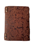 Carnets en cuir faits à la main en Inde, journaux, livres d'écriture, agendas, fleurs, soleil, lune, vintage, haute qualité, cadeau personnalisé, carnet de croquis