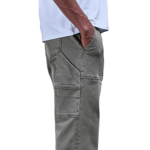 Pantalon de travail pour homme, coupe décontractée, pantalon utilitaire multi-poches, vêtements de travail décontractés durables pour la construction et l'atelier - Product Image 5