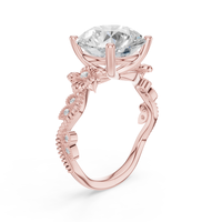 Bague de fiançailles en diamant synthétique de laboratoire taille brillant Aurum Diam, couleur E, certifiée EGL, plaqué argent, pierre de luxe pour mariage