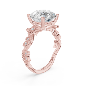 Bague de fiançailles en diamant synthétique de laboratoire taille brillant Aurum Diam, couleur E, certifiée EGL, pierre en or, luxe, mariage, anniversaire - Product Image 6