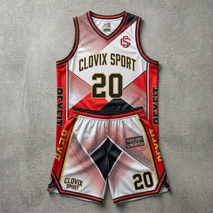 Clovix Sport Original Design Basketball Uniforms Fully Customized Sublimated Jersey <b>Performance</b> Basketball <b>Wear</b> - Product Image 1