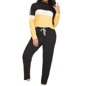 Custom Wholesale New Clothing Casual Women Two Piece Outfits Sweat Suit Jogger <b>Tracksuit</b> Set 2 piece set - Product Image 1