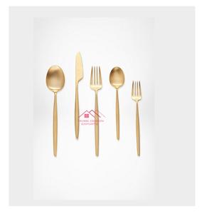 Juego a precio mayorista Decoración de mesa de lujo Juego de cubiertos con acabado dorado Venta caliente Último diseño Cubiertos de latón hechos a mano - Product Image 1