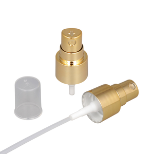 Bomba pulverizadora de perfume de niebla 24/410 al por mayor, tapa de atomizador fino de Color dorado para botella de cosméticos, embalaje químico, proveedor OEM - Product Image 2