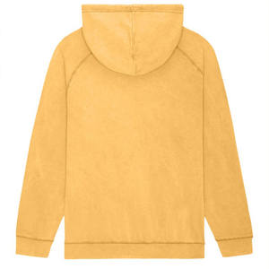 เสื้อฮู้ดดี้ผ้าเทอร์รี่คอตตอนเรียบสไตล์วินเทจสำหรับผู้ชายและผู้หญิง ขายส่ง แฟชั่นสีพื้น ล้างสีแล้ว รับทำโลโก้ตามสั่ง OEM ODM - Product Image 3