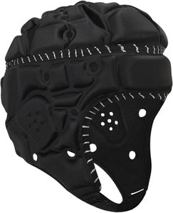 Protège-tête de boxe noir avec aérations, équipement de protection en EVA pour adultes, protection unisexe de la tête, fermeture auto-agrippante - Product Image 6
