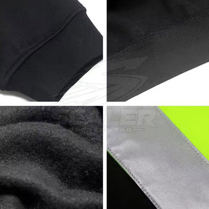 Factory Direct SCALER SPORTSWEAR High Visibility ANSI Class 3 <b>Waterproof</b> Reflective Pullover Hoodie Front Pocket Outdoor - Product Image 5