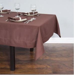 Eco Friendly Cotton <b>Table</b> Cloth Reusable <b>Dining</b> <b>Cover</b> Wrinkle Free Polyester <b>Table</b> Cloth for Hotel & Restaurant - Product Image 2