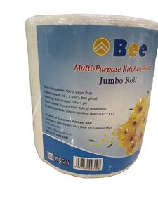 Multi- Porpose Kitchen <b>Tissue</b> 1Ply <b>Paper</b> 800gr/ Roll 440Sheets Distributor Best Kitchen <b>Tissue</b> <b>Paper</b>, Made in Vietnam - Product Image 3
