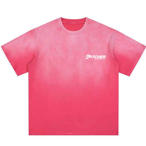 T-Shirt Uomo Effetto Acid Wash Vestibilità Comoda Tessuto Morbido Streetwear di Tendenza Look Quotidiano alla Moda - Product Image 1