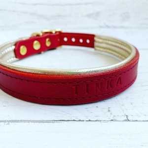 Collier de chien en cuir de haute qualité fait à la main rembourrage doux luxe Style Simple Rivet toutes les tailles disponibles Direct Top fabricant - Product Image 2