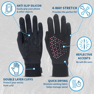 ถุงมือวิ่งแบบเต็มนิ้วคุณภาพสูง ปรับแต่งได้เต็มที่ สำหรับกีฬากลางแจ้ง รองรับข้อมือ ออกกำลังกาย ป้องกันการลื่น ถุงมือขี่จักรยาน - Product Image 3