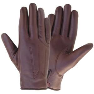 ถุงมือหนังแพะแท้สำหรับผู้ชาย สไตล์ลำลอง ใช้ได้กับหน้าจอสัมผัส เหมาะสำหรับขับรถ ปั่นจักรยาน กิจกรรมกลางแจ้ง ดีไซน์เรียบง่าย ใช้งานได้สี่แบบ - Product Image 5