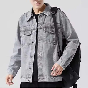 Top quality Custom 2025 Spring Wholesale High Quality <b>Mens</b> Cotton Jeans <b>Jacket</b> Custom <b>Mens</b> <b>Denim</b> <b>Jacket</b> for man custom logo - Product Image 4