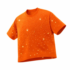 T-shirt pour homme entièrement personnalisé avec strass, best-seller, prix raisonnable, designs uniques, t-shirt pour homme avec strass léger - Product Image 3