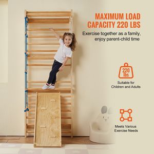 5 1 svedese in legno parco giochi al coperto giocattoli da arrampicata palestra da parete palestra ginnastica agilità allenamento equilibrio allenamento arrampicata - Product Image 5