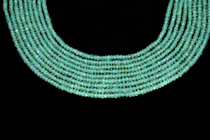 Cuentas de Rondelle facetadas de crisoprasa natural de 4mm para la fabricación de joyas Cuentas de Rondelle de piedras preciosas elegantes - Product Image 2